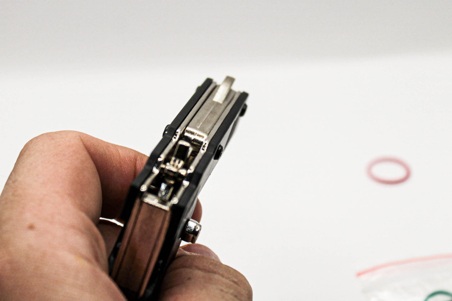 Folding Rubber Band Launcher Keychain